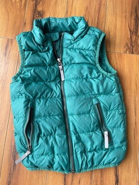 Hanna Andersson Turquoise Quilted Puffer Vest